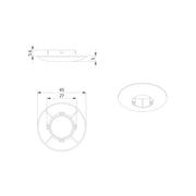 BEG Brück Electronic - Zubehör/Ersatzteile für Bewegungsmelder Abdeckring 92327 weiß