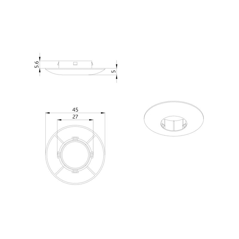BEG Brück Electronic - Zubehör/Ersatzteile für Bewegungsmelder Abdeckring 92327 weiß