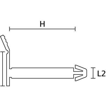 HellermannTyton - Kennzeichnungsmaterial Steckplombe CCBOX3 POM BU 500 5mm blau − 500 Stück