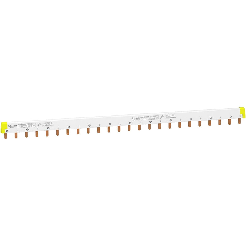 Schneider Electric - Phasenschiene Steg A9XPH224 ablängbar, 2P, 24 TE