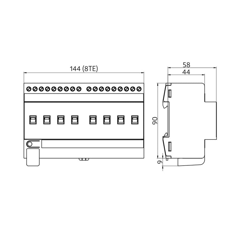 BEG Brück Electronic - Bussystem-Schaltaktor Schaltaktor SA8-230/16H/KNXs REG