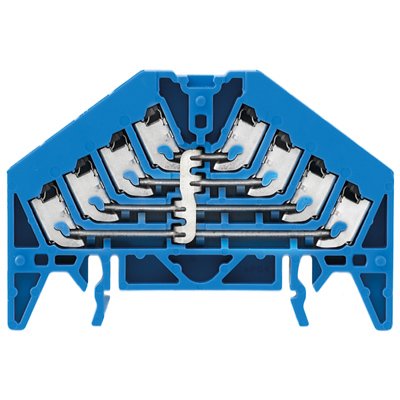 Weidmüller - Durchgangs-Reihenklemme Potentialverteilerklemme PPV 4 BL 35X7.5 DGR 16x, 1,5qmm