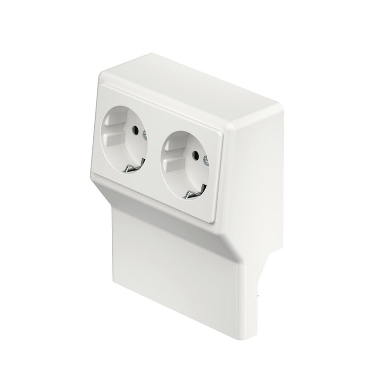 OBO Bettermann - Geräteträger für Sockelleistenkanal Geräteträger SL2GTK5070 rws 2-fach