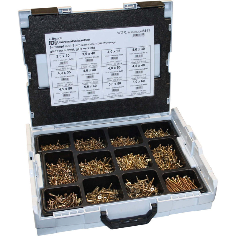 Dresselhaus - Sortimentskasten Befestigungmaterial Sortimo L-Boxx 4499/000/06 8411 Senkkkopf