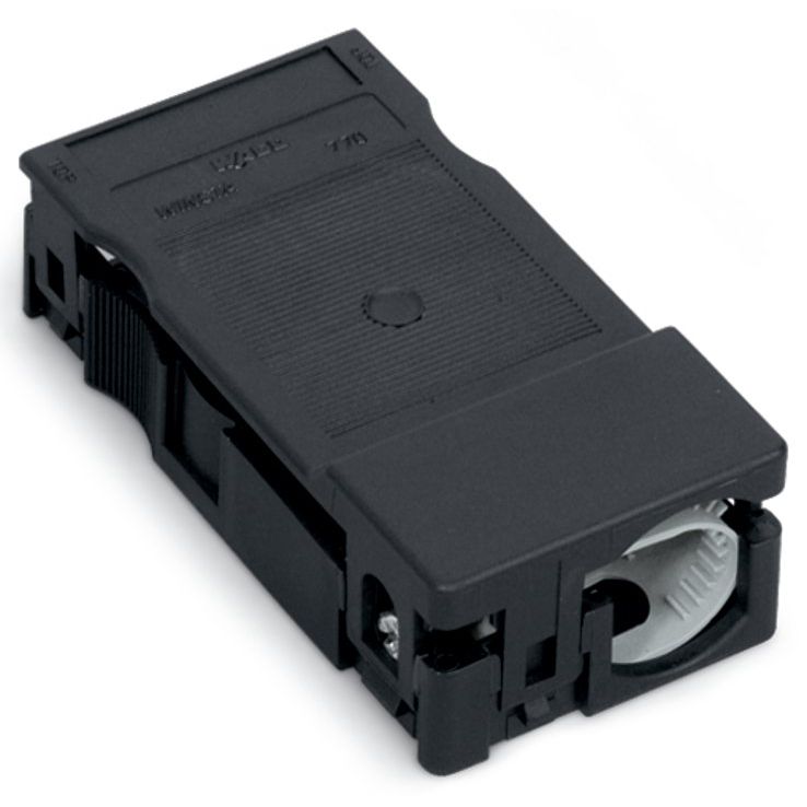 WAGO - Zubehör/Ersatzteile für steckbare Gebäudeinstallation Zugentlastungsgehäuse 770-503/021-000 f. 1 Leitung,schwarz − 25 Stück