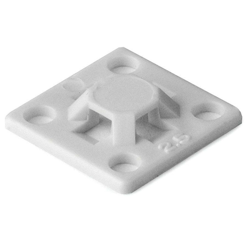 HellermannTyton - Befestigungssockel und -element für Kabelbinder Befestigungssockel MB2A-151-01800 Schwarz 50 ST ME − 100 Stück