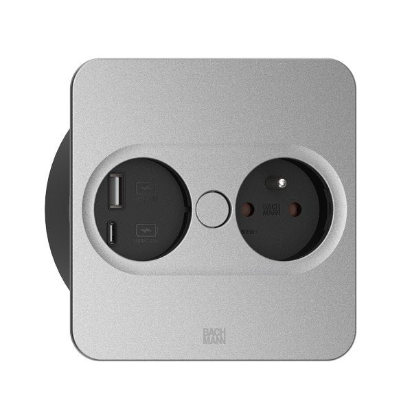 Bachmann - Multi-Tischsteckdose Steckdose TWIST 946.015 2 1xUTE 1xUSB A/C 22