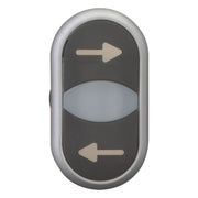 Eaton - Frontelement für Drucktaster Doppeldrucktaster M22-DDL-S-X226/X26 RMQ-Titan tastend − 5 Stück