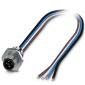 Phoenix Contact - Rundsteckverbinder, feldkonfektionierbar (Industriesteckverbinder) Einbausteckverbinder SACC-E-M12MS#1411608