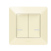 Legrand - Funksender Wandsender 2-Fach Legrand 752287 Mandelweiss