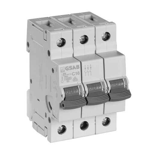 GSAB Elektrotechnik - Leitungsschutzschalter LSS3C16 3-pol. C 16A
