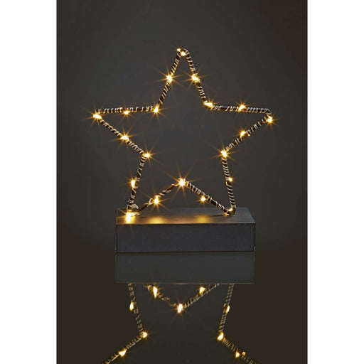 Hellum - Festbeleuchtung LED-Lichterkette 522525 40-tlg.ww, m.Timer