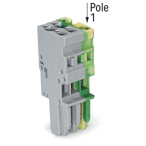 WAGO - Ein- und mehrpolige Klemmenleiste 1-Leiter-Federleiste 769-103/000-036 4mm²,gn-ge/gr − 50 Stück