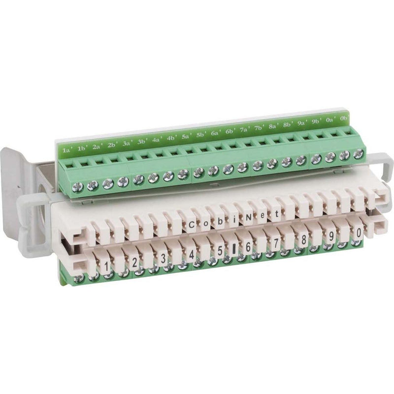 CobiNet - Fernmeldeleiste LSA-Trennleiste 105509 2/10 SK zu 10 DA − 5 Stück