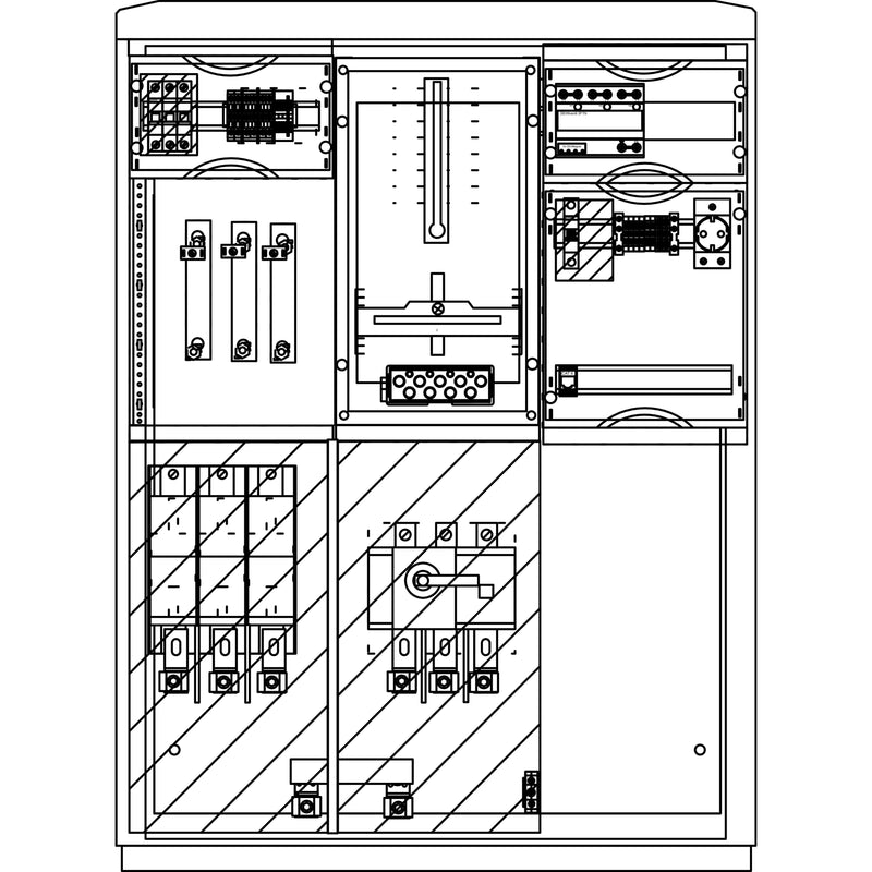 Elsta Mosdorfer - Zähler-Komplettschrank Wandlerschrank Freiluft WS811.W4.C1S01B WS A850-1 W4 160A