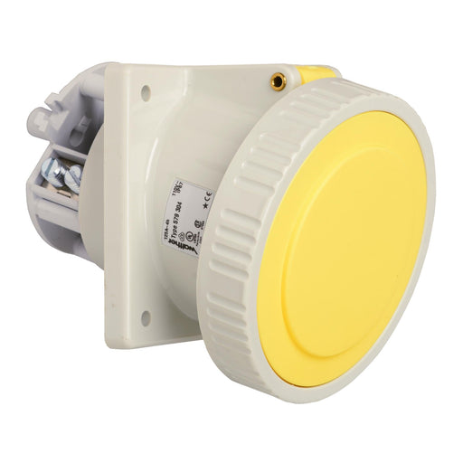 Walther Werke - CEE-Anbausteckdose (IEC 60309) Anbaudose schräg 125A 579304 3P 110V 4h IP67