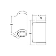 Brumberg Leuchten - Decken-/Wandleuchte LED-Wandanbauleuchte 230V 10131183 3000/4000/5700K