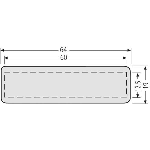 Renz Metallwaren - Bezeichnungsmaterial für Installationsschalterprogramme Namensschild 97-9-82019