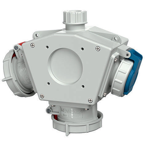 Mennekes - CEE-Steckdosen-Kombination (IEC 60309) DELTA-BOX 92911 2x16A5P,Schuko,IP67