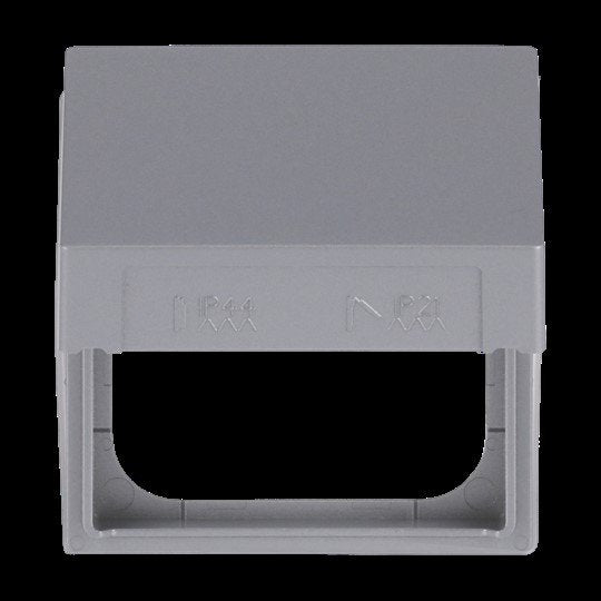 Busch-Jaeger - Einsatz/Abdeckung für Kommunikationstechnik Zwischenring 2518-WD-83 m. Klappdeckel