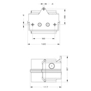 Grothe - Optisches/Akustisches Signalgerät Basisdoppelmodul Wand BDW 8917 90-240V AC