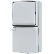 Jung - Schalter-/Steckdosenkombination SCHUKO-Steckdose 676 W 16A 250V