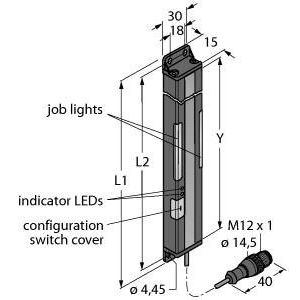 Turck - Kapazitiver Näherungsschalter Bestückungssensor PVA100P6EQ Pick-to-Light