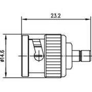 Telegärtner - Koax-Kupplung Adapter BNC-SMB m-m 100023692 50 Ohm − 5 Stück