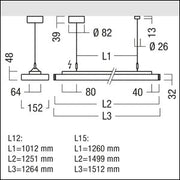 Zumtobel Group - Decken - /Wandleuchte LED - Pendelleuchte ECOOS2 SLIM#42186828 4000K