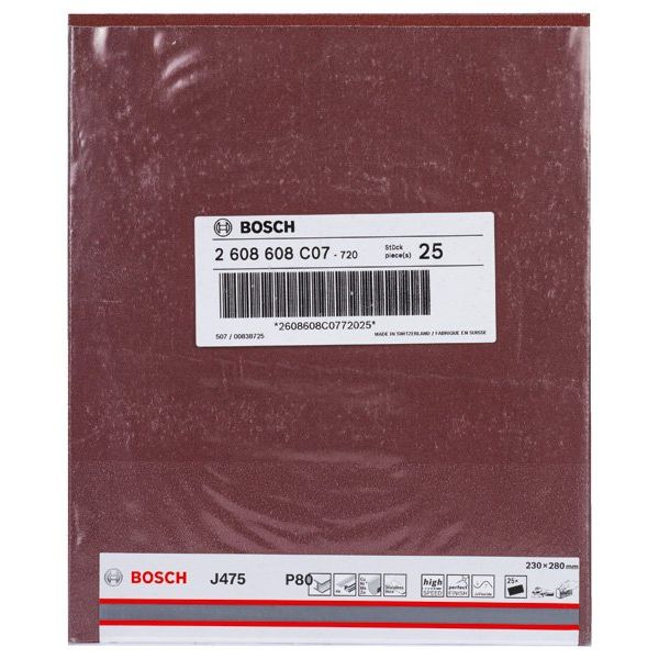 Bosch - Schleifpapier/Schleifvlies Schleifblatt Papier J475, 2608608C07 Best for Metal 230 x