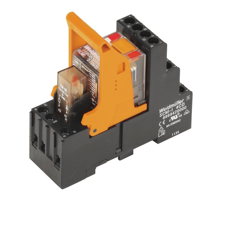 Weidmüller - Schaltrelais Relaiskoppler RCMKITI115VAC4COLD 4W 115VAC − 10 Stück