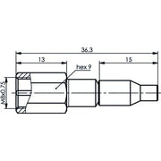 Telegärtner - Koax-Steckverbinder FME-Kabelstecker 100025644 cr/cr − 5 Stück
