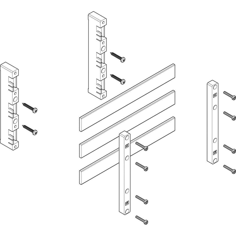 ABN - Verteilerfeld für Installationsverteiler Sammelschienen-Modul MFSC12643 flach 1FB/2RE