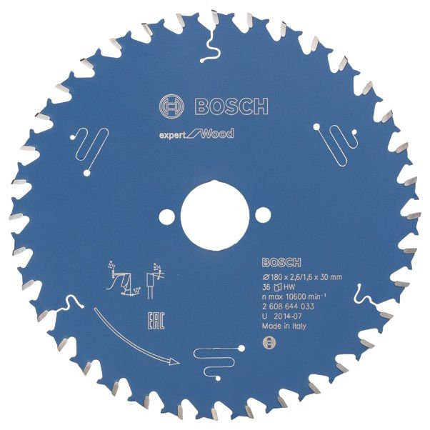 Bosch - Kreissägeblatt Expert for 2608644033 Wood H 180 x 30 Z36