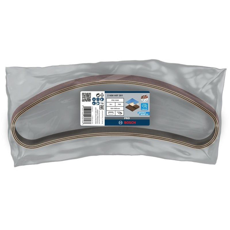 Bosch - Schleifpapier/Schleifvlies PRO X440 Schleifband, 100 2608607201 (VE10) x 690 mm G80 10-tlg