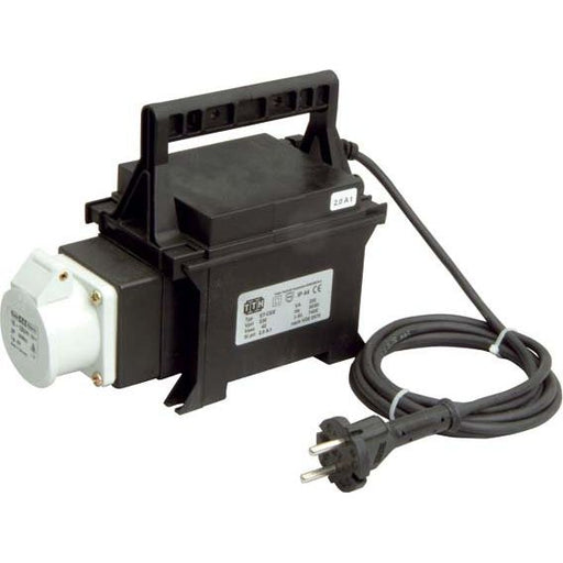 Trafo-Technik-Hoppecke - Einphasen-Steuertransformator Sicherheitstrafo, tragbar ET-CEE 100VA 230/24V sw