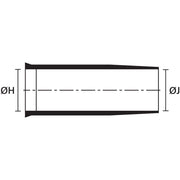 HellermannTyton - Aufteilkappe Warmschrumpfformteil 157-62-HW21 PO-X BK Stecker gerade, sw