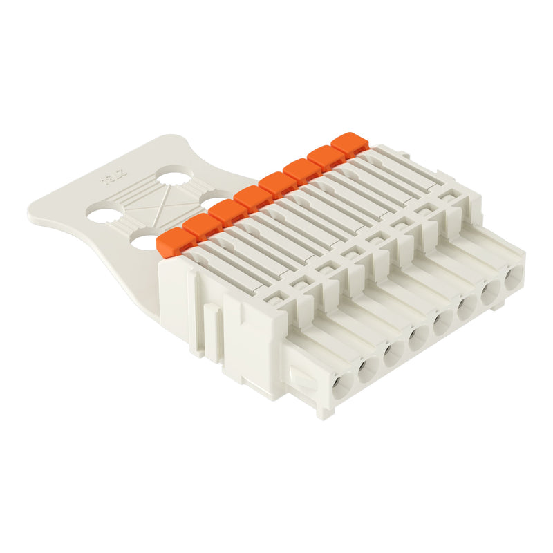 WAGO - Kabelsteckverbinder für Leiterplattensteckverbinder 1-Leiter-Federleiste 27341108327000300000 PushinCAGECLAMP,lgr − 50 Stück