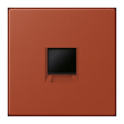 Jung - Einsatz/Abdeckung für Kommunikationstechnik Abdeckung (gerastet) LC 1969-1 WE 232 locre rouge (32110)