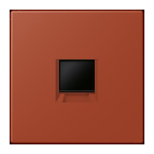 Jung - Einsatz/Abdeckung für Kommunikationstechnik Abdeckung (gerastet) LC 1969-1 WE 232 locre rouge (32110)