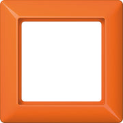 Jung - Abdeckrahmen Rahmen 1-fach orange AS 581 BF O waage/senkrecht