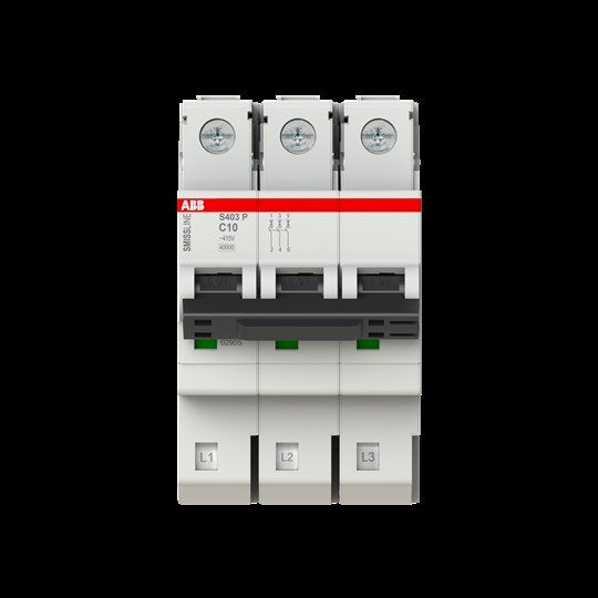ABB Stotz S&J - Leitungsschutzschalter Leitungsschutzschalt S403P-C10 − 4 Stück