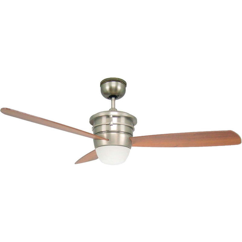 DeKo - Umluftventilator Deckenventilator BC 705 Sonata chrom geb./waln-dunk