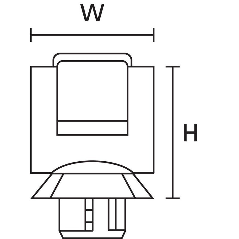 HellermannTyton - Befestigungsklammer Kabelhalter 150-92300(100) schwarz − 100 Stück