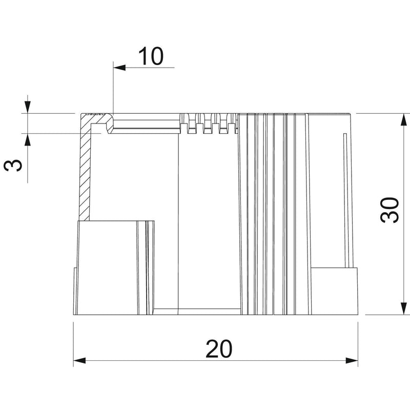 OBO Bettermann - Endtülle für Installationsrohre Rohrendtülle 129 TB PG9 teilbar, PG − 50 Stück