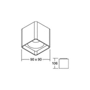 Brumberg Leuchten - Decken-/Wandleuchte LED-Anbaudownlight 230V 12126183