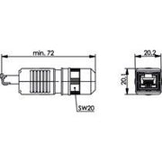 Telegärtner - Modularer Steckverbinder STX V4 RJ45-Steckerset 100007464 AWG24-27 Cat.6