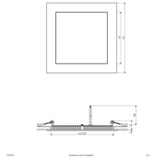 EVN Lichttechnik - Decken-/Wandleuchte LED Einbau Panel LPQ 173 501 15W 350mA 4000K