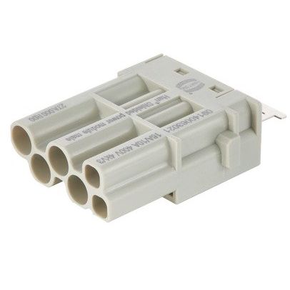 Harting - Kontakteinsatz für Rechtecksteckverbinder Einzelmodul Han Shielded 09140063021 Power Crimpanschluss − 2 Stück