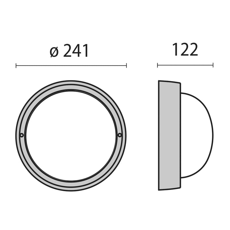 Performance in Light - Decken-/Wandleuchte Deckenleuchte EKO+21 E27 gr E27 1x16W TSE